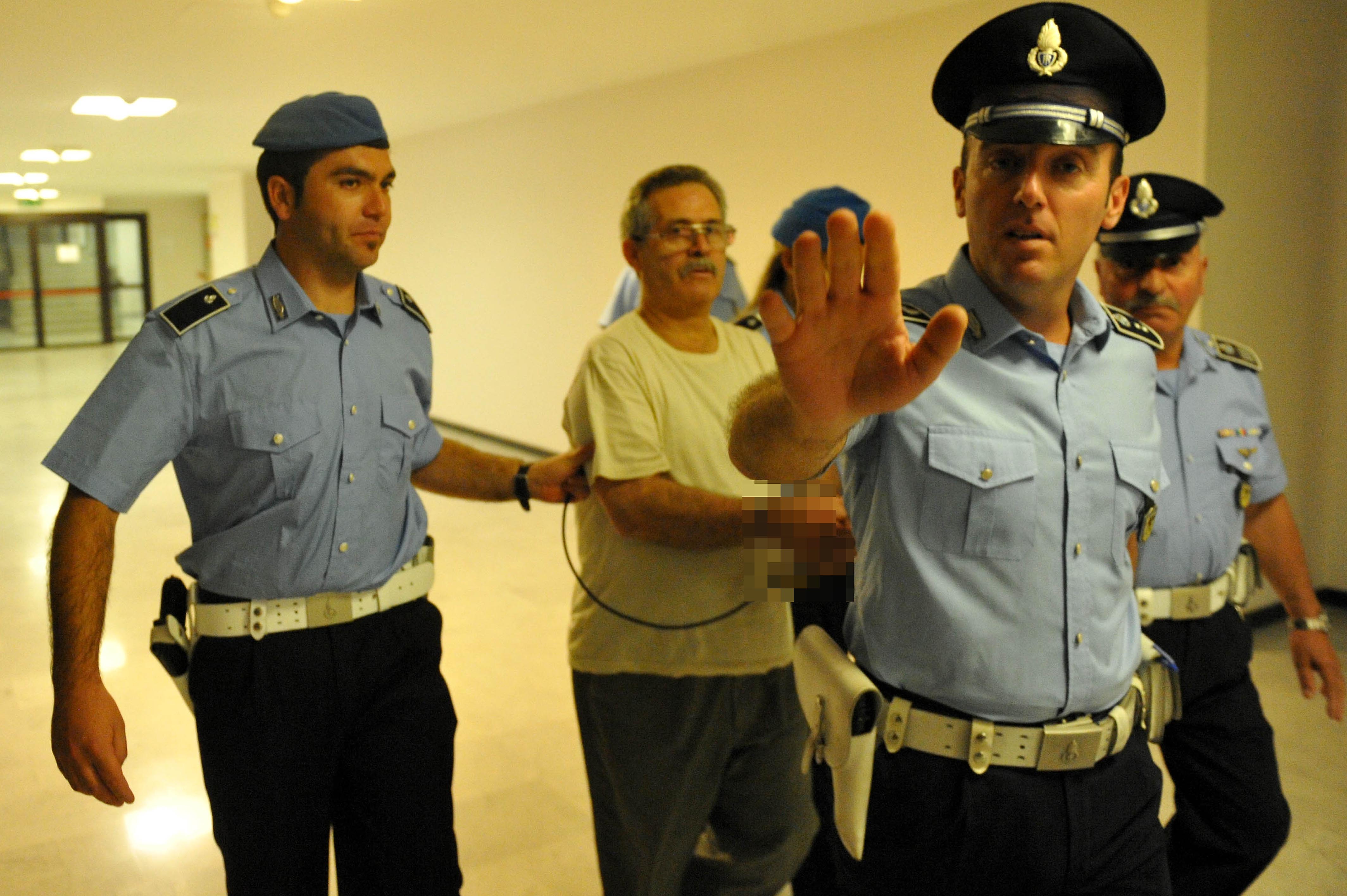 Paolo NUCERA dopo l'arresto per l'Operazione MAGLIO 3