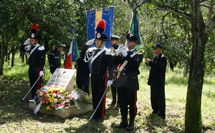 Commemorazione dei Carabinieri uccisi a Razzà dalla cosca AVIGNONE